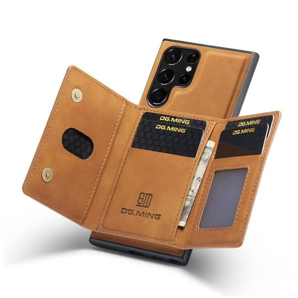 DG-Ming M2 deksel til Samsung Galaxy S22 Ultra - Brun