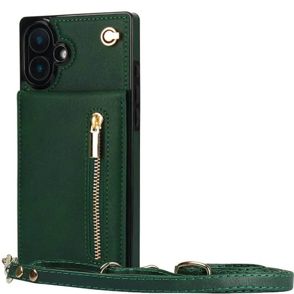 Zipper halskæde cover til Apple iPhone 17 - Grøn