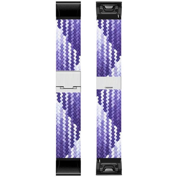 Punottu Kellon ranneke Garmin Instinct 3 (45mm) - Gradient purpl