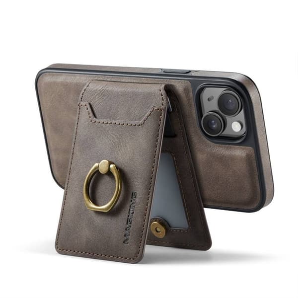 DG-Ming Magking K1 2i1 deksel til Apple iPhone 15 Plus - Coffee
