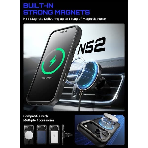 SUPCASE UB Mag deksel til Apple iPhone 17 Pro Max - Black