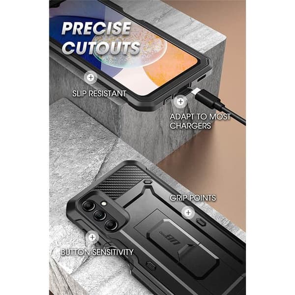 SUPCASE UB Pro kotelo Samsung Galaxy A14 5G - Musta