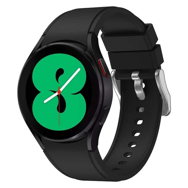 Silikone urrem No-Gap til Samsung Galaxy Watch 4 (44mm) - Sort