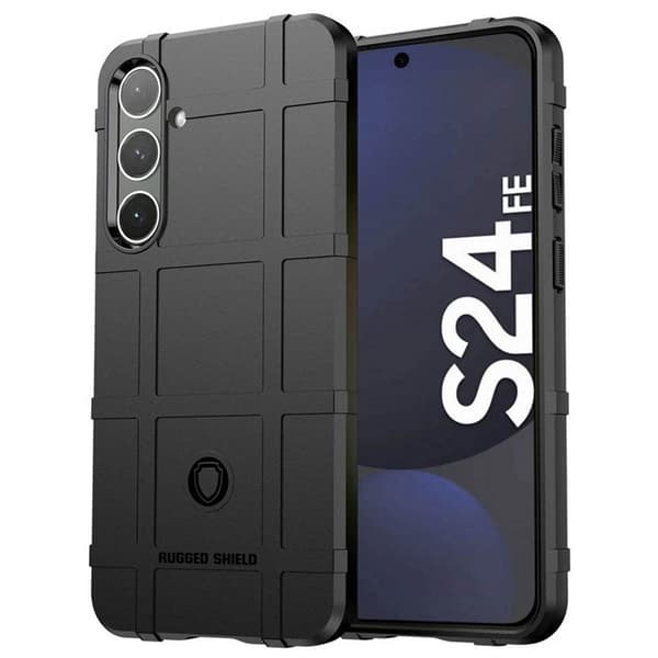 Rugged Shield cover til Samsung Galaxy S24 FE - Sort