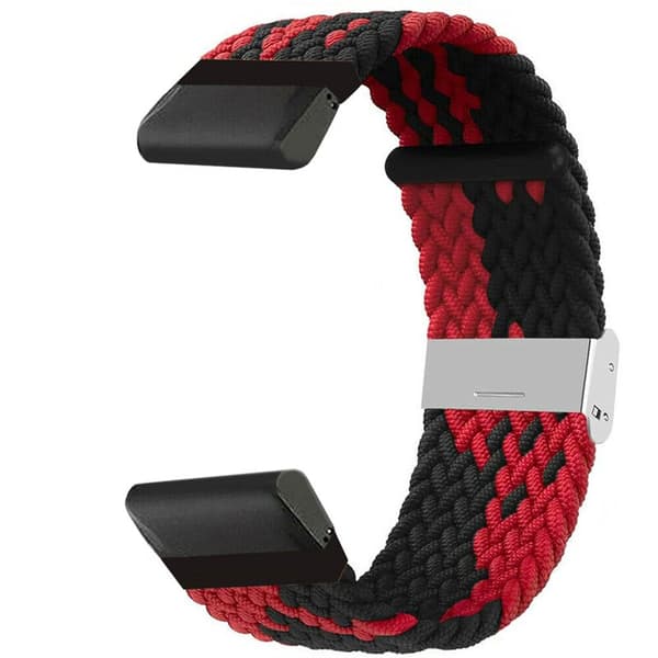 Punottu Kellon ranneke Garmin Instinct E (45mm) - Redblack