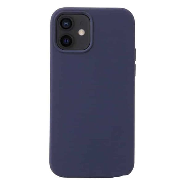 Liquid silikone cover til Apple iPhone 12 Mini - Midnight Blue