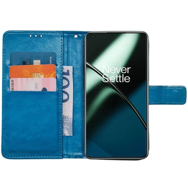 Wallet cover 3-kort til OnePlus 11 - Lyseblå