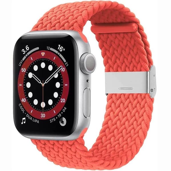Flettet Urrem til Apple Watch 6 (44mm) - Red