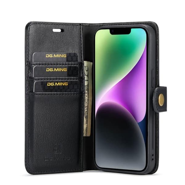Wallet DG-Ming 2i1 til Apple iPhone 14 - Sort