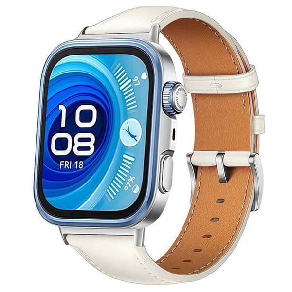 LÃ¦derurrem til Huawei Watch Fit 4 Pro - Alpine white