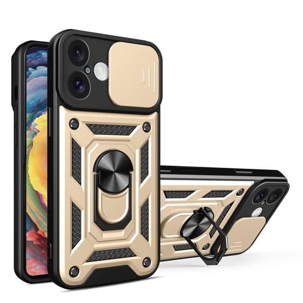 Jazz 3i1 deksel til Apple iPhone 16 Plus - Gull