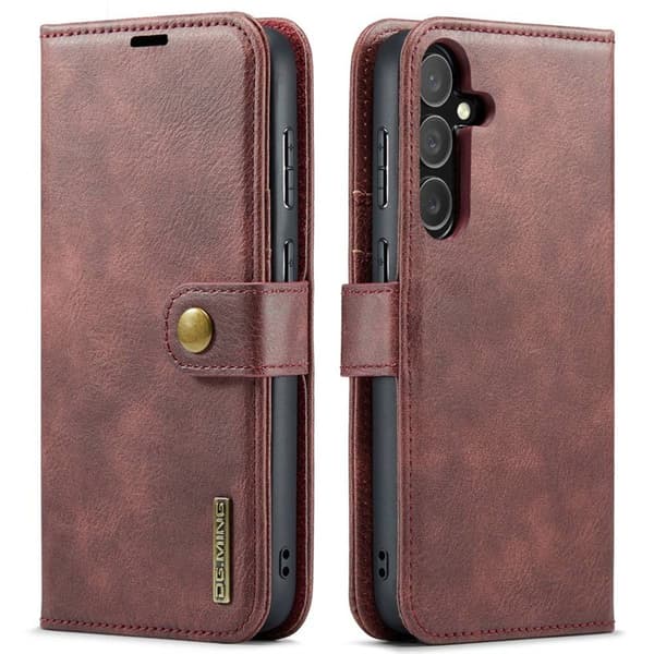 Wallet DG-Ming 2i1 til Samsung Galaxy S25 FE - RÃ¸d