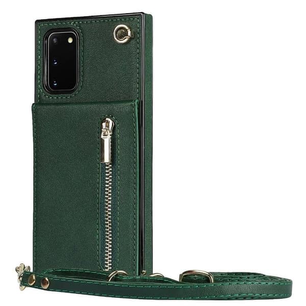 Zipper halskÃ¦de etui til Samsung Galaxy S20 - GrÃ¸n