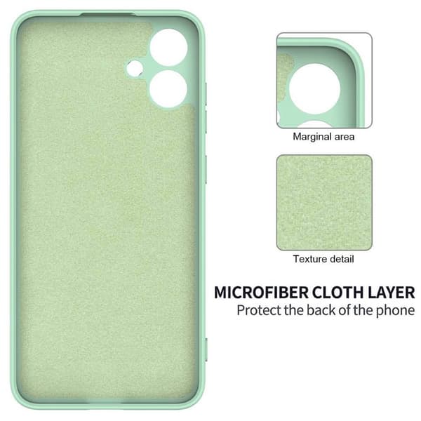 Liquid silikon skal till Samsung Galaxy A06 - Mint