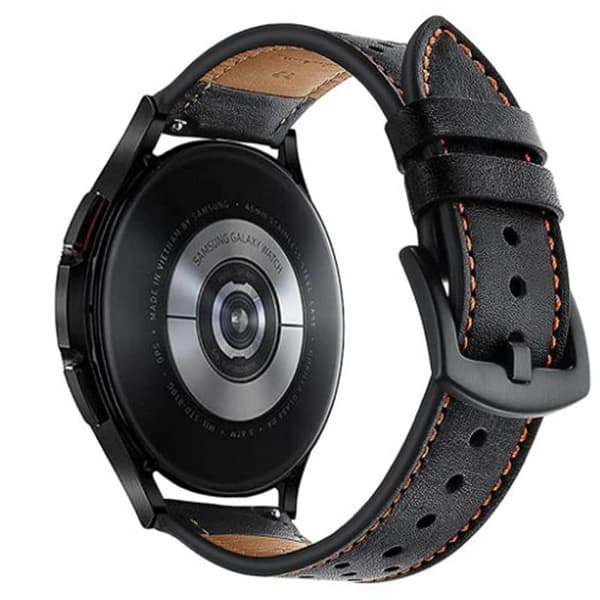 Urremslæder til Samsung Galaxy Watch 5 (44mm) - Sort