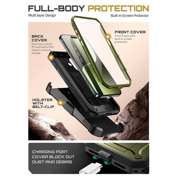 SUPCASE UB Pro cover til Apple iPhone 17 - Guldan