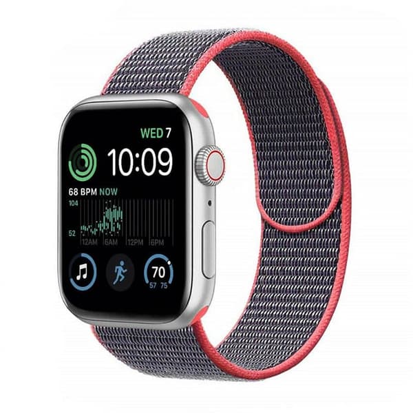 Nylon Urrem til Apple Watch SE 2022 (40mm) - Electic Pink