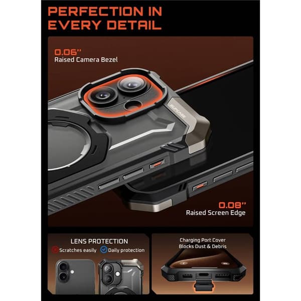 SUPCASE UB Grip deksel til Apple iPhone 17 - Black