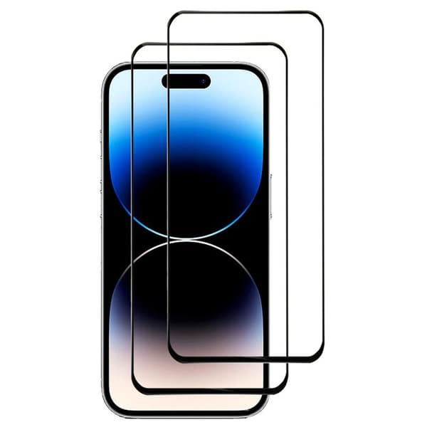 2-pak 5D Glass skjermbeskytter til Apple iPhone 15 Pro Max
