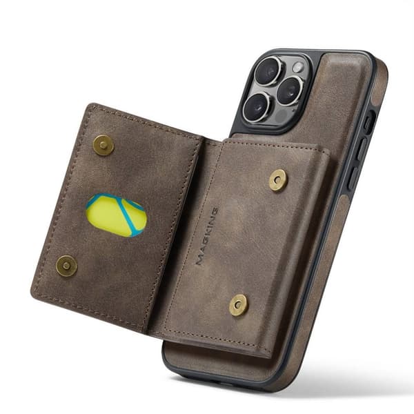 DG-Ming Magking K2 2i1 deksel til Apple iPhone 12 Pro - Coffee