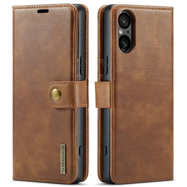 Wallet DG-Ming 2i1 til Sony Xperia 5 V - Brun