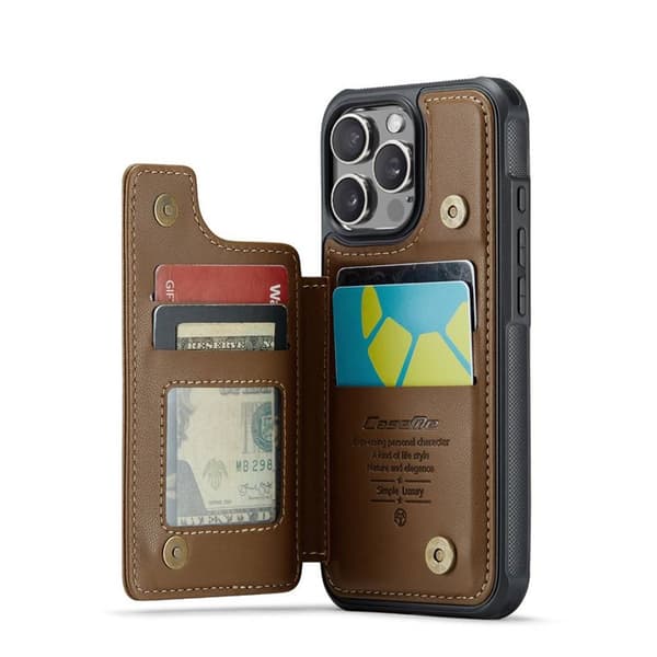 CaseMe mobildeksel C22 til Apple iPhone 16 Pro - Brun