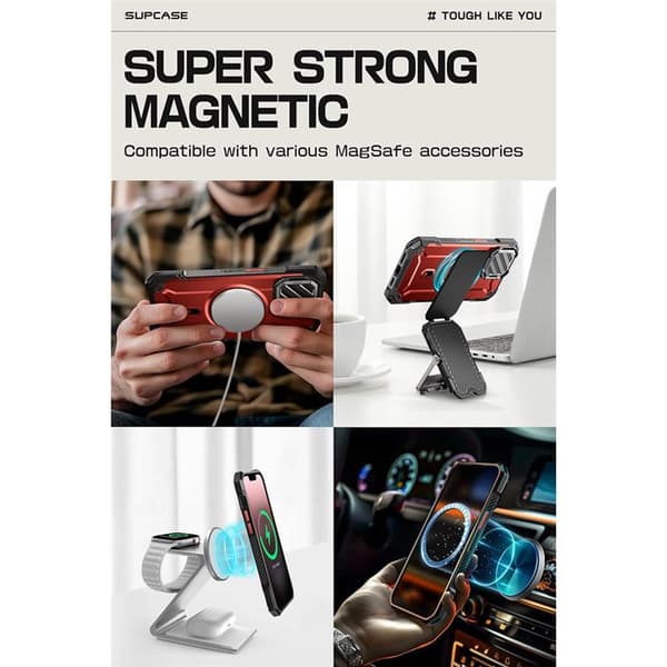 SUPCASE UB Mag XT cover til Apple iPhone 16e - Ruddy