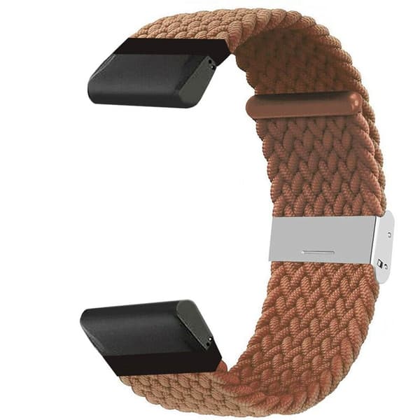 Punottu Kellon ranneke Garmin Fenix E - Brown