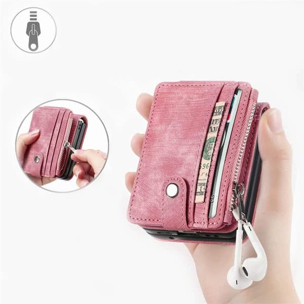 Mobildeksel 2i1 til Samsung Galaxy Z Flip 5 - Rosa