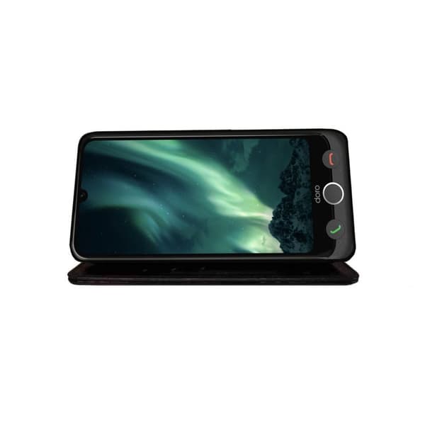 Wallet cover 3-kort til Doro Aurora A30 - Sort