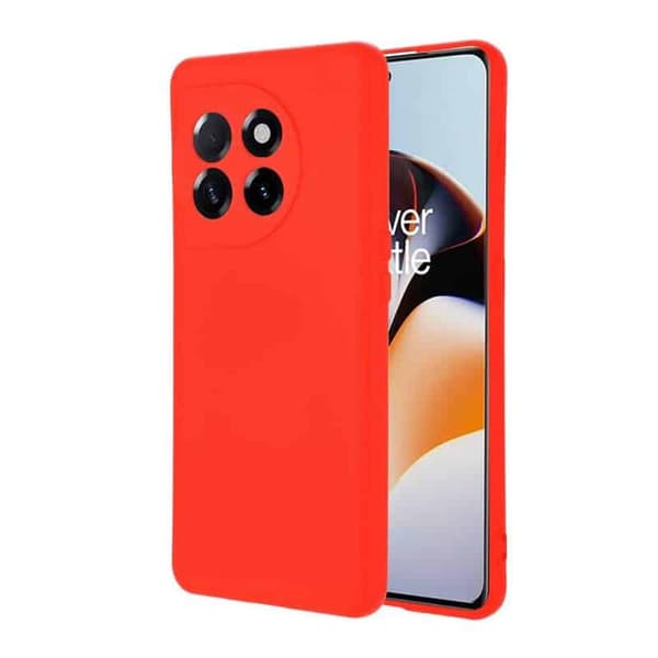 Liquid silikondeksel til OnePlus 11 - Rød