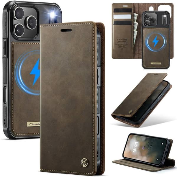 CaseMe mobildeksel C49 2i1 til Apple iPhone 18 Pro Max – Coffee