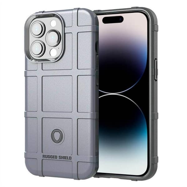 Rugged Shield kuori Apple iPhone 14 Pro - Harmaa