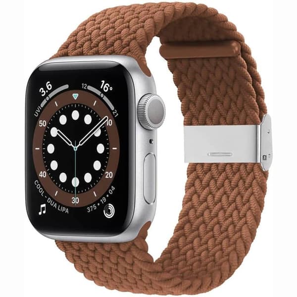 Punottu kellon ranneke Apple Watch 6 (44mm) - Brown