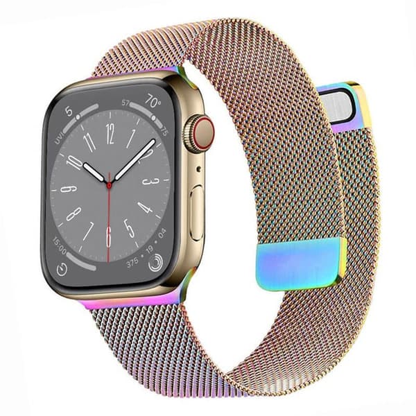 Split milanese urrem til Apple Watch 9 (41mm) - Rainbow