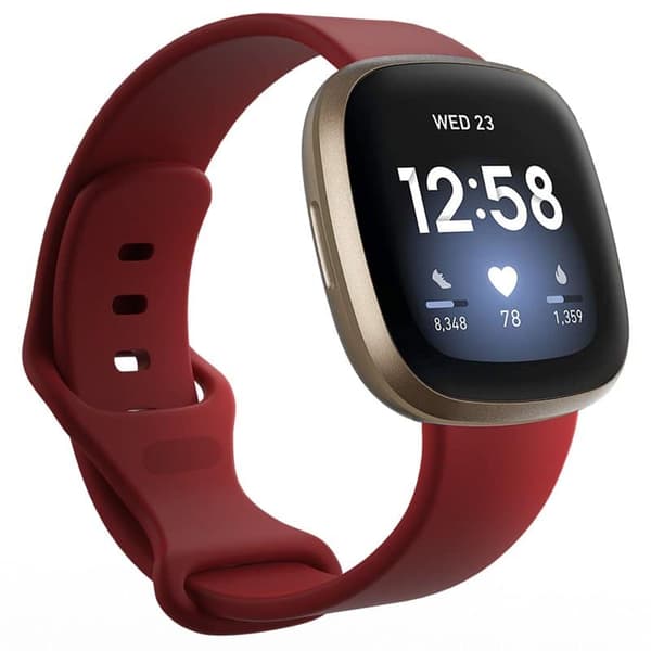 Sport Kellon ranneke Fitbit Versa 3 - Tpunainen