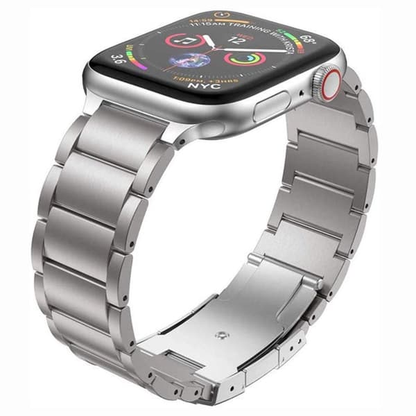 BEAD Titanium urrem til Apple Watch 7 (45mm) - SÃ¸lv