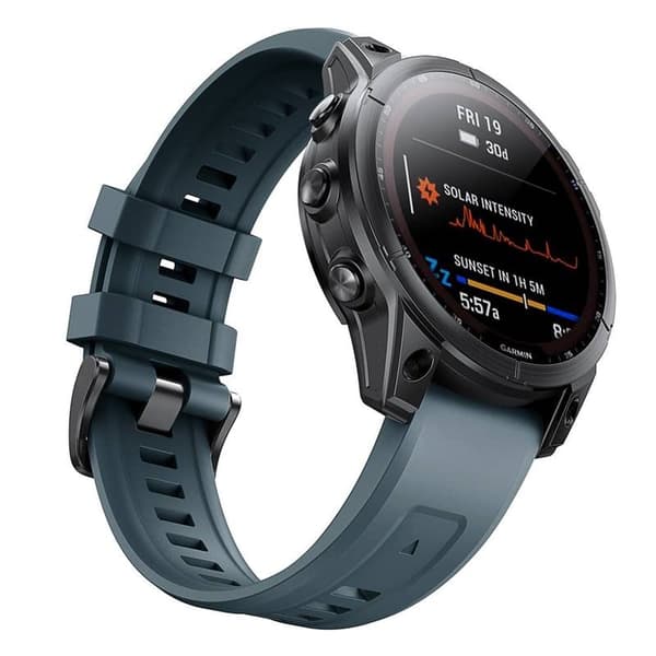 Sport Kellon ranneke Garmin Fenix 7X - harmaa sininen