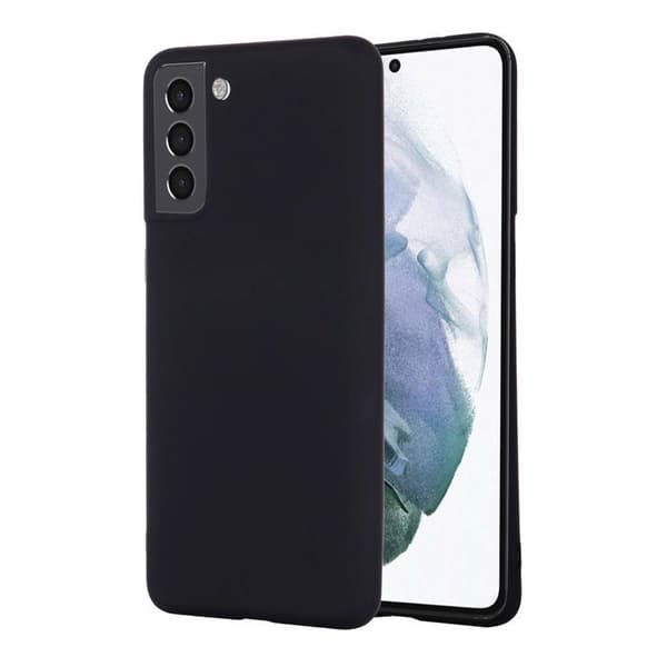 Liquid silikone cover til Samsung Galaxy S22 Plus - Sort