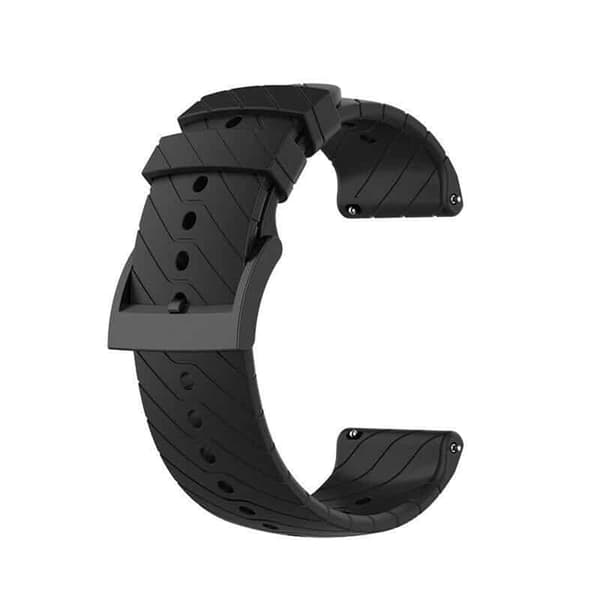 Sport silikone urrem til Suunto 7 - Sort
