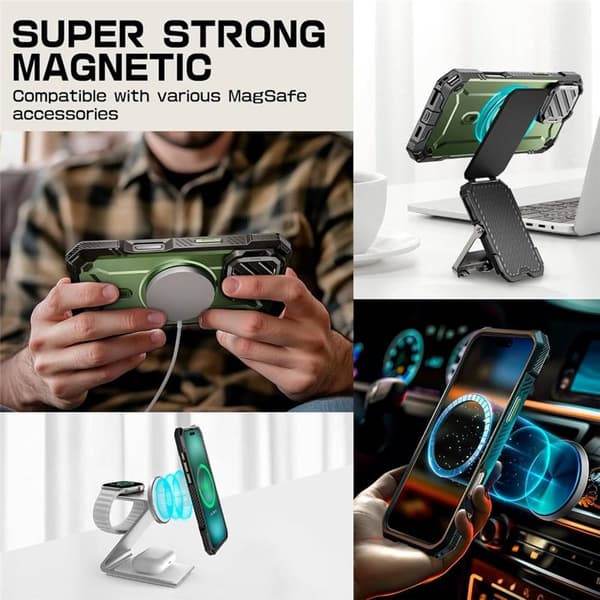 SUPCASE UB Mag XT cover til Apple iPhone 16 - Guldan