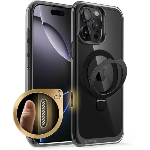 SUPCASE UB Mag Stand cover til Apple iPhone 16 Pro - Sort