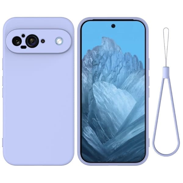Liquid silikon skal till Google Pixel 9 - Lavender