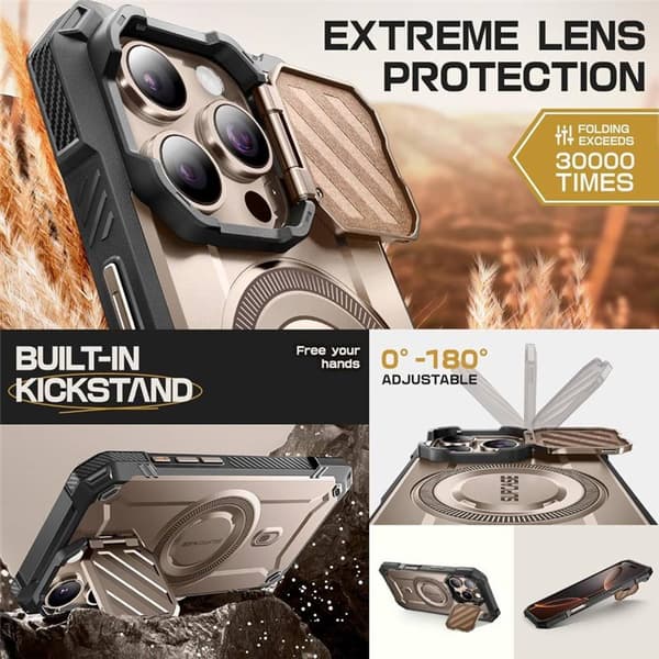 SUPCASE UB Mag XT deksel til Apple iPhone 16 Pro - Rosegold
