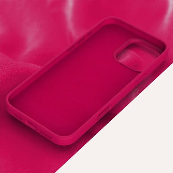 Liquid silikon deksel til Apple iPhone 16 Pro - Dragon Fruit