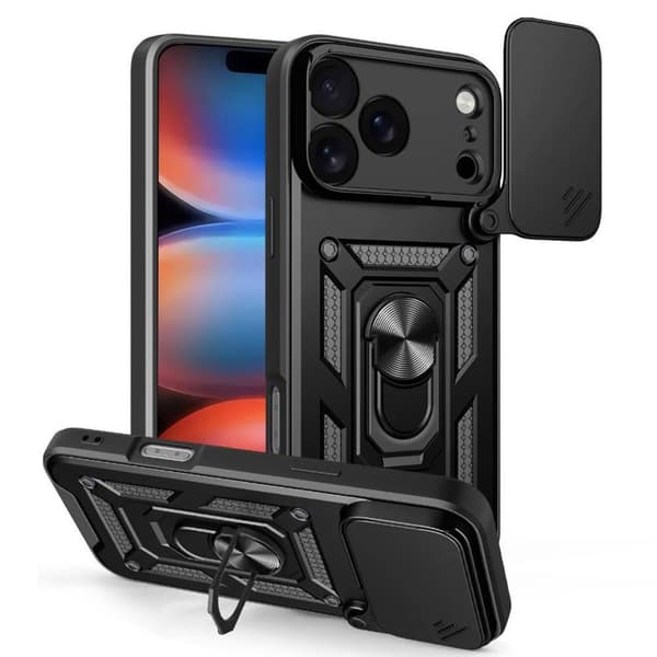 Jazz 3i1 deksel til Apple iPhone 18 Pro - Sort