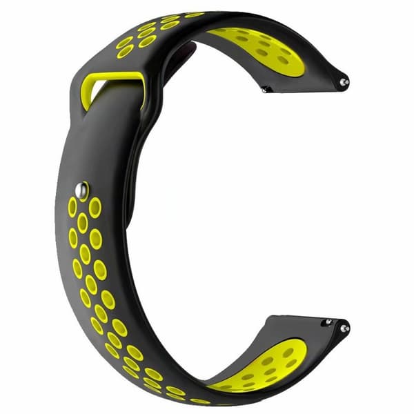 EBN urrem til Samsung Galaxy Watch Active 2 (44mm) - Sort / Gul
