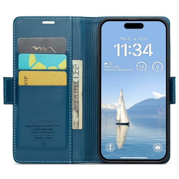 CaseMe mobildeksel 023 til Apple iPhone 16 - BlÃ¥