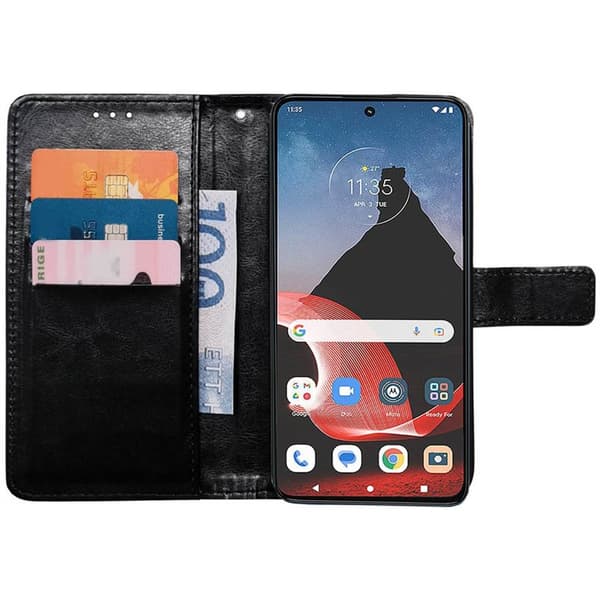 Lommebokdeksel 3-kort til Motorola ThinkPhone - Sort