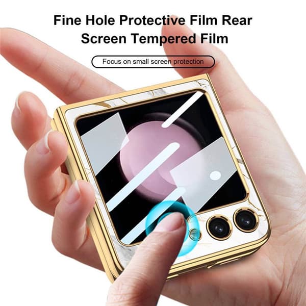 Elk Glass Case til Samsung Galaxy Z Flip 5 - Vinrød